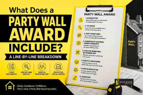Party Wall Awards Explained Line-by-Line: What Property Owners and Neighbours Need to Know 1 What Does a Party Wall Award Include? A Line-by-Line Breakdown Surbiton